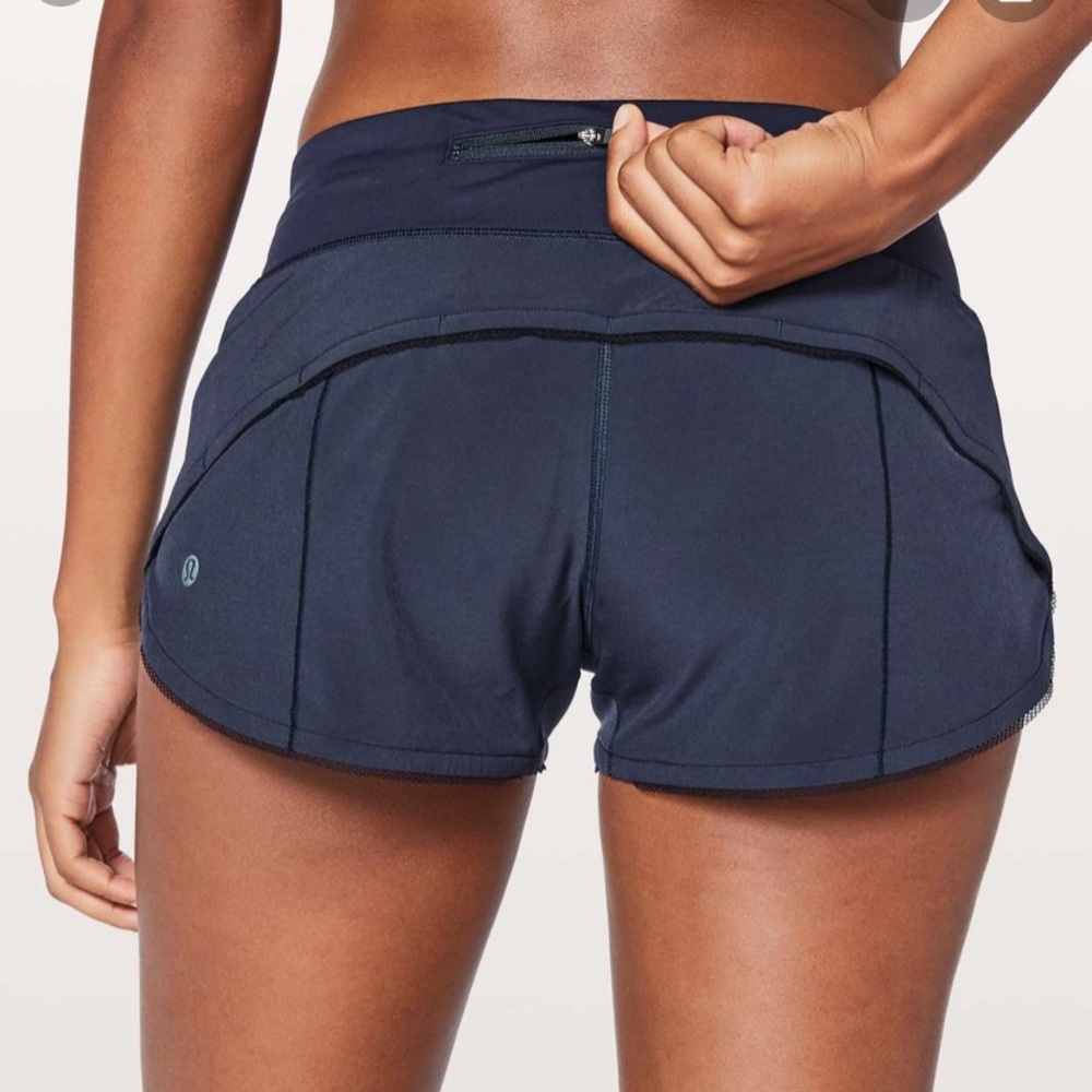lululemon speed up shorts navy